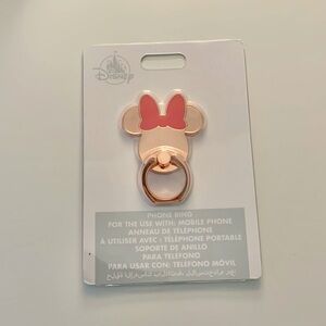 NWT Minnie Mouse Rosegold Phone Ring